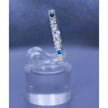 bague fine bleu