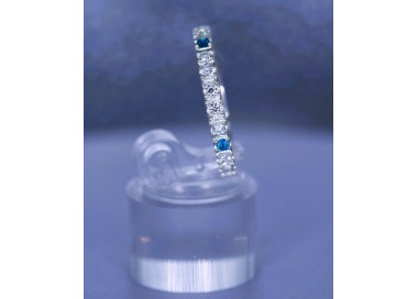 bague fine bleu