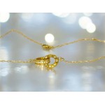 Collier menotte argent 950 massif plaqué or